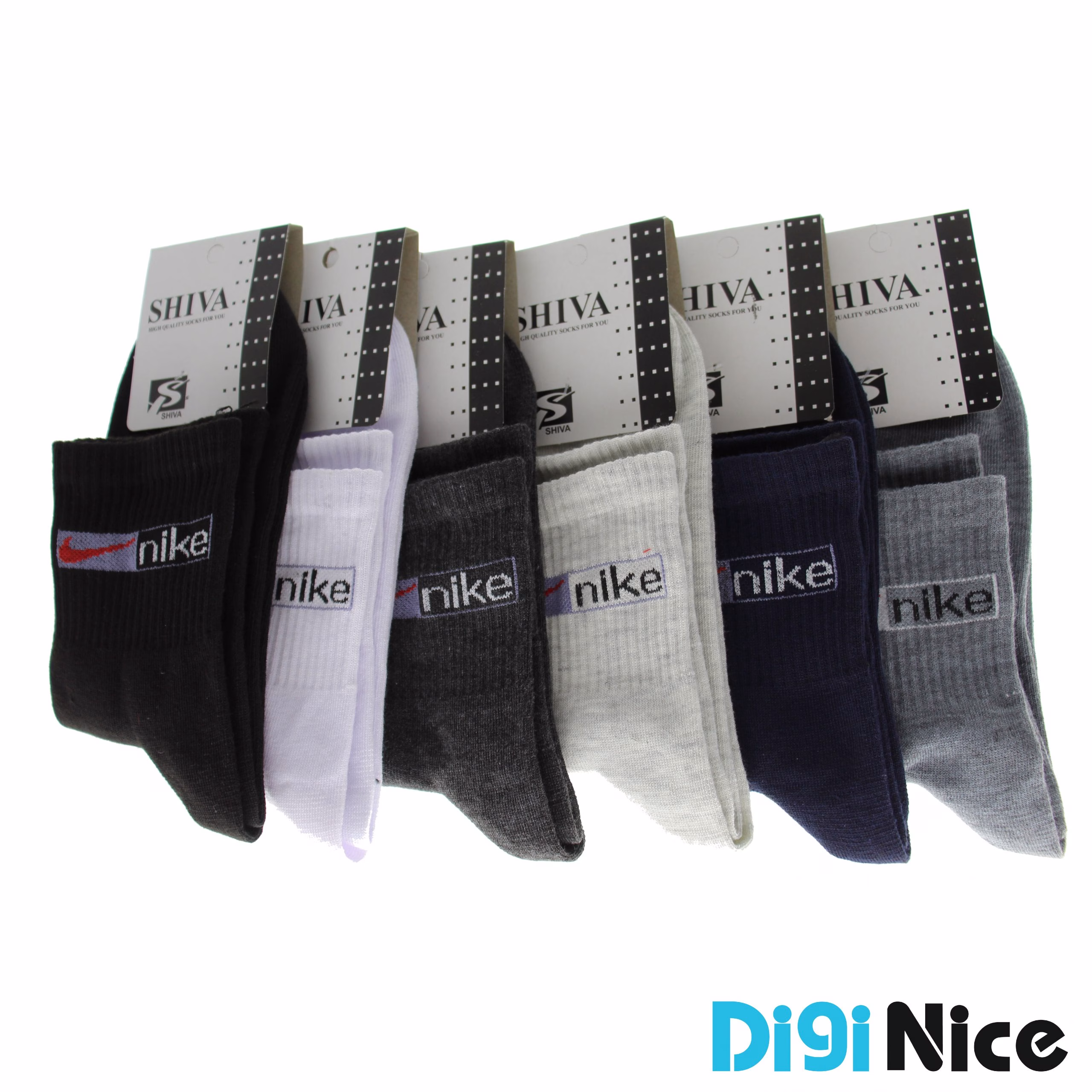 جوراب ساق دار نایک (Nike) بسته 6 عددی