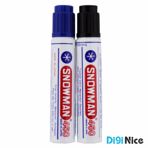 ماژیک ضد آب اسنومن (Snow Man) مدل 450 بسته 2 عددی