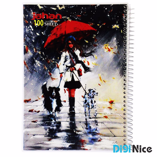 دفتر جهان 100 برگ طرح Classic Paint کد DN9908