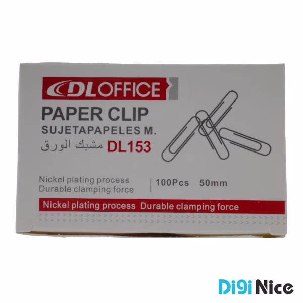 گیره کاغذ بزرگ مدل DL153 بسته 100 عددی
