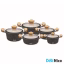 سرویس قابلمه نانو گرانیتی 10 پارچه دلمونتی مدل DL1150