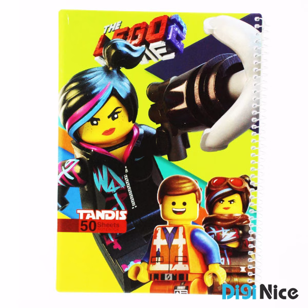 دفتر نقاشی تندیس 50 برگ طرح LEGO Movie