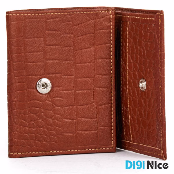 کیف پول سه لت چرم طبیعی آگرین چرم