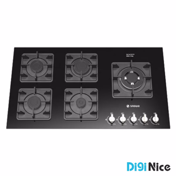 اجاق گاز صفحه ای توکار 5 شعله اسنوا مدل G204