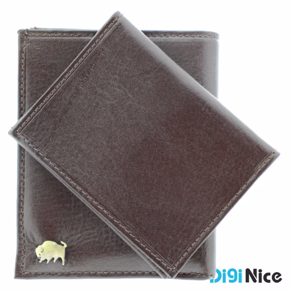 کیف پول جیبی چرم طبیعی گاوی مدل بوفالو 60