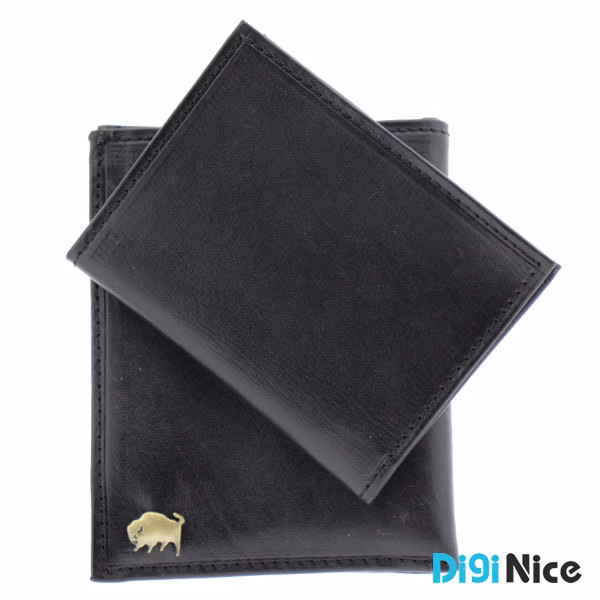 کیف پول جیبی چرم طبیعی گاوی مدل بوفالو 60