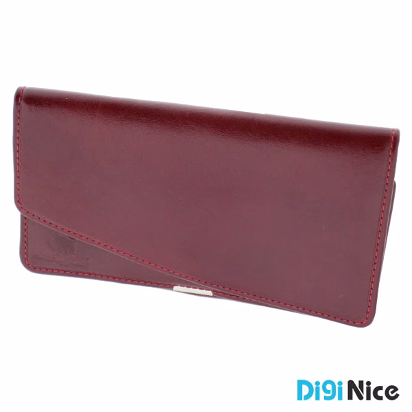 کیف پول دستی چرم طبیعی گاوی مدل بوفالو 210