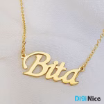 آویز گردنبند طلا 18 عیار طرح Bita بیتا
