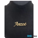 آویز گردنبند طلا 18 عیار طرح آرزو Arezo