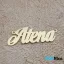 آویز گردنبند طلا 18 عیار طرح Atena آتنا (کد DN-P0014) - نمای بالا