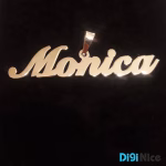 آویز گردنبند طلا 18 عیار طرح Monica مونیکا (کد DN-P0016)