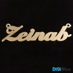 آویز گردنبند طلا 18 عیار طرح Zeinab زینب