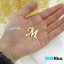 آویز گردنبند طلا 18 عیار طرح حرف لاتین M ام (کد DN-P0029)