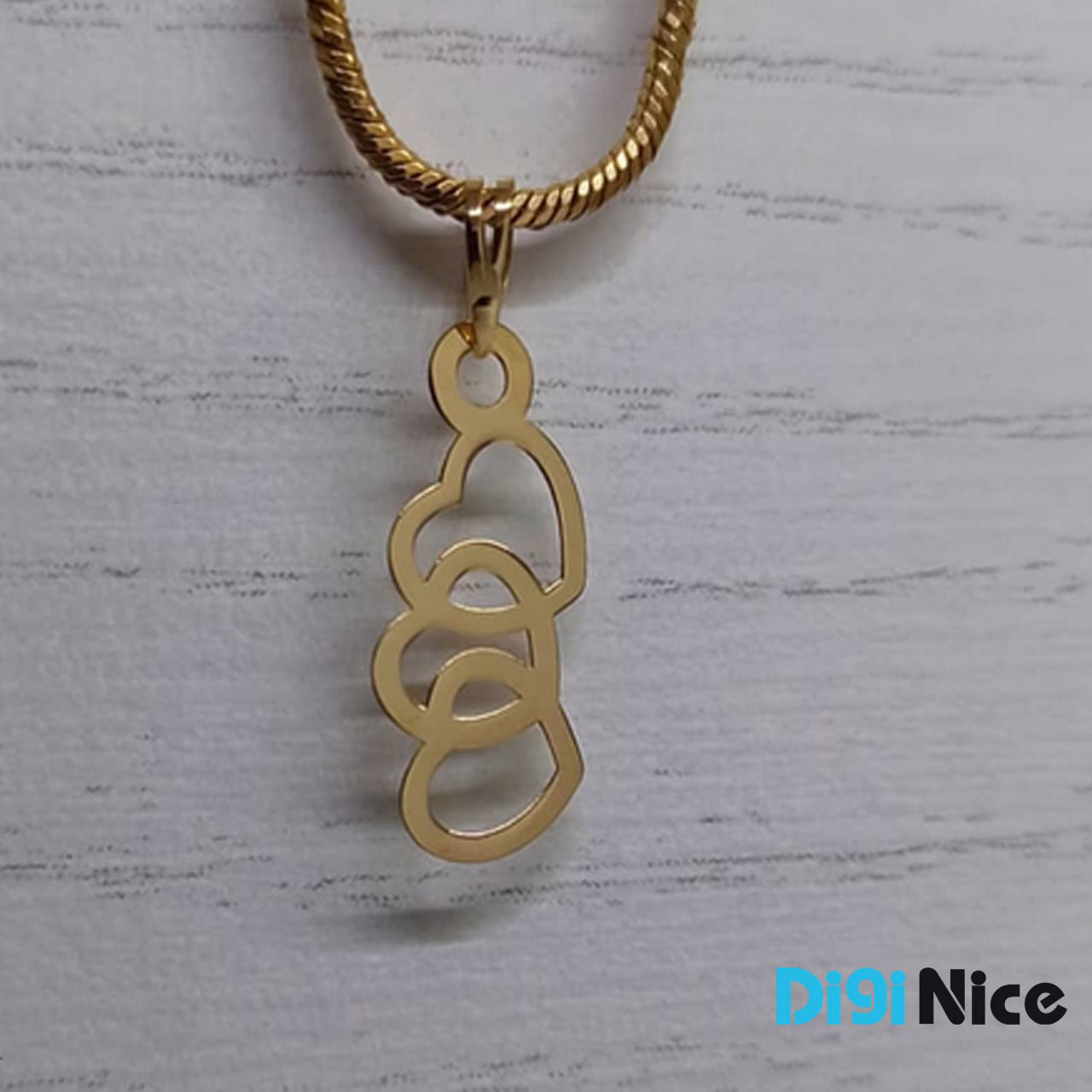 آویز-گردنبند-طلا-18-عیار-طرح-قلب
