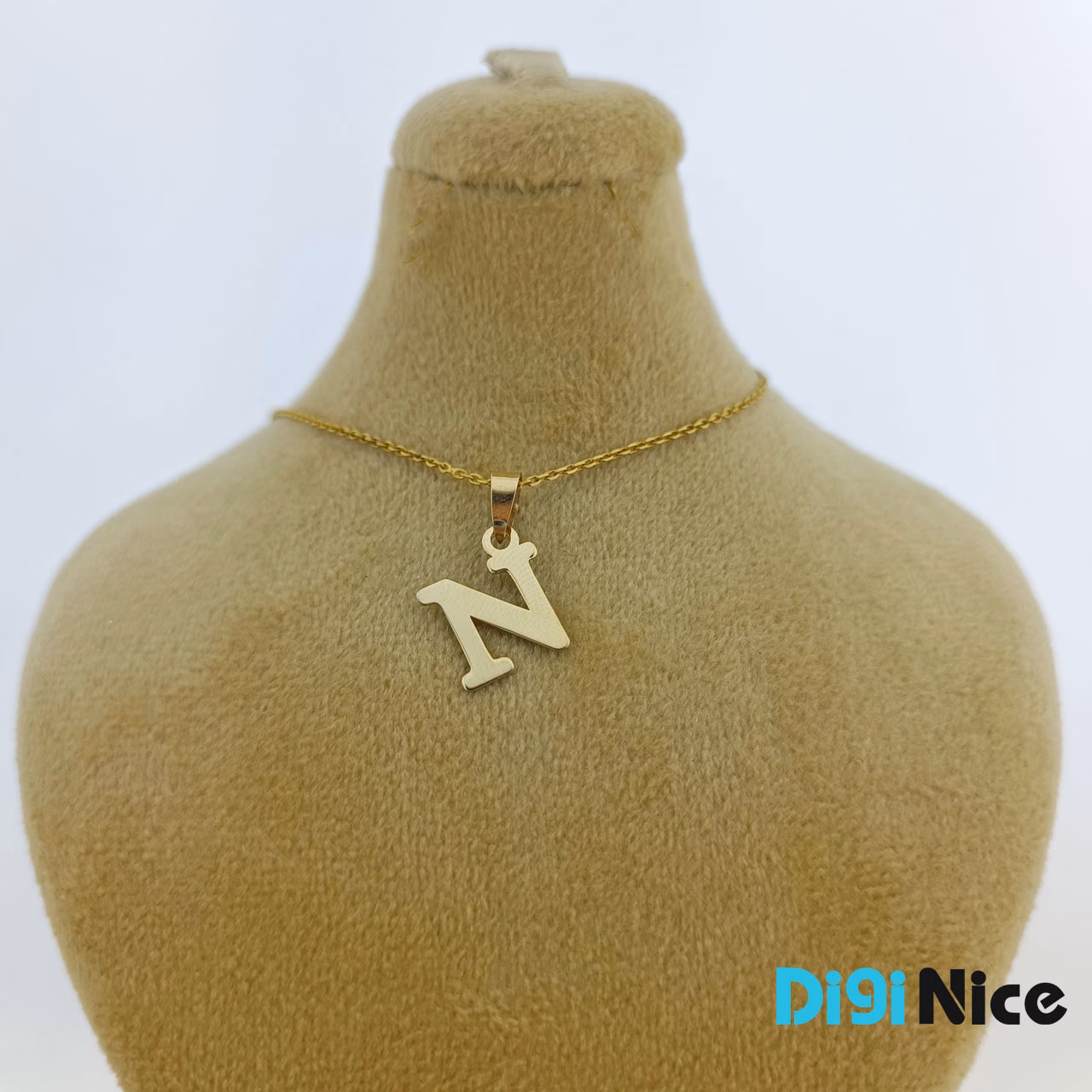 آویز گردنبند طلا 18 عیار طرح N