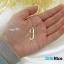آویز گردنبند طلا 18 عیار طرح J کد DN-P0056