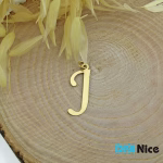 آویز گردنبند طلا 18 عیار طرح J کد DN-P0056
