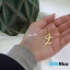 آویز گردنبند طلا 18 عیار طرح Z (کد DN-P0041)
