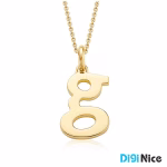 آویز گردنبند طلا 18 عیار طرح حرف لاتین G