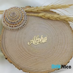 گردنبند طلا 18 عیار طرح Alpha آلفار