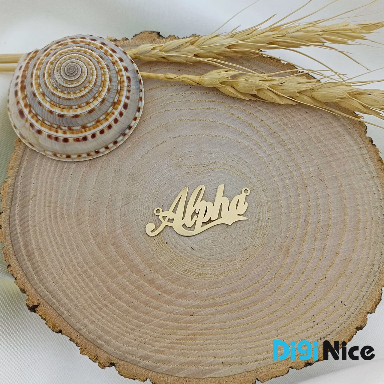 گردنبند طلا 18 عیار طرح Alpha آلفار