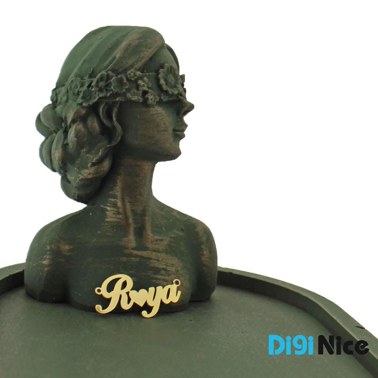 گردنبند طلا 18 عیار طرح Roya رویا (کد DN-P0164)