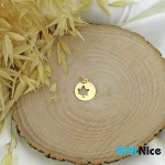 گردنبند طلا 18 عیار طرح برگ (کد DN-P0254)
