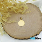 گردنبند طلا 18 عیار طرح دایره کد DN-P0357