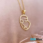 گردنبند طلا 18 عیار طرح رخ