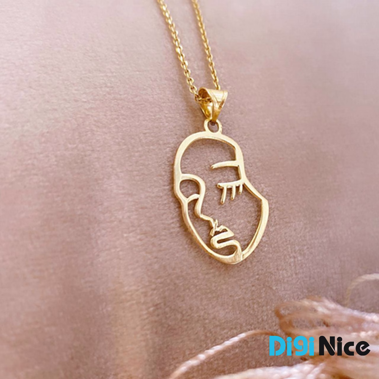 گردنبند طلا 18 عیار طرح رخ