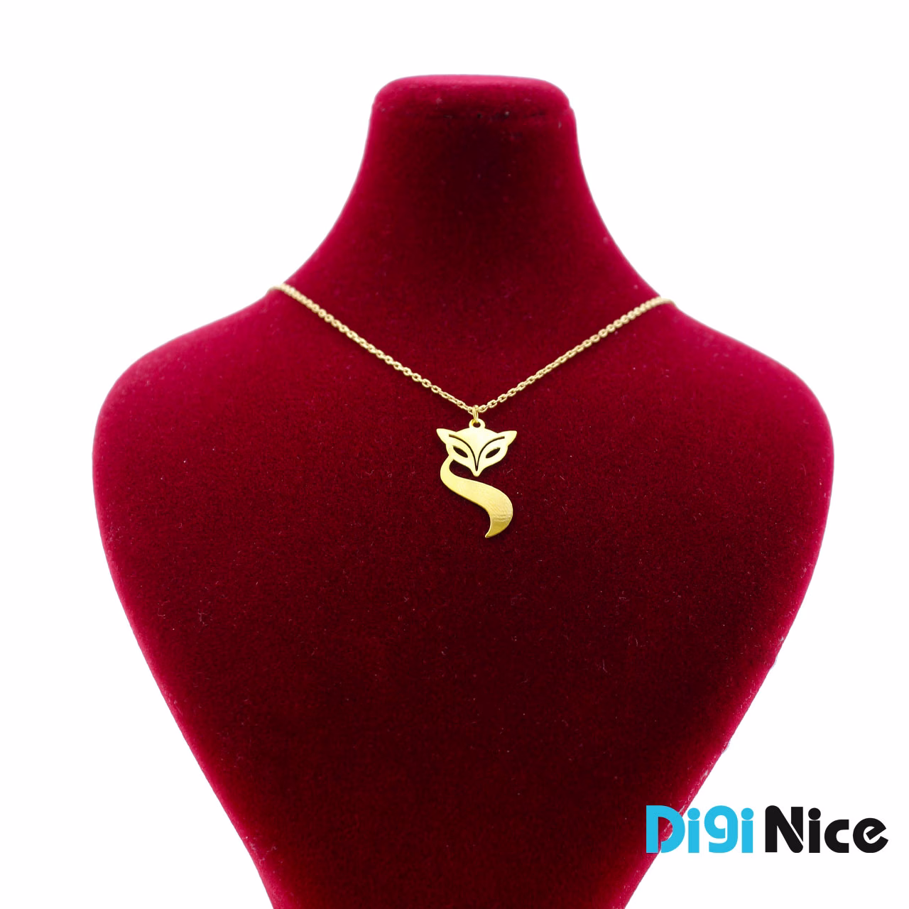 گردنبند طلا 18 عیار طرح روباه (کد DN-P0149)