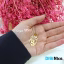 گردنبند طلا 18 عیار طرح ریحانه Reyhaneh (کد DN-P0438)