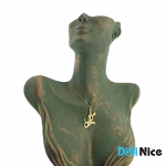 گردنبند طلا 18 عیار طرح سارا Sara (کد DN-P0393)