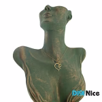 گردنبند طلا 18 عیار طرح قلب (کد DN-P0359)