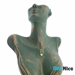 گردنبند طلا 18 عیار طرح مادر و فرزند (کد DN-P0174)