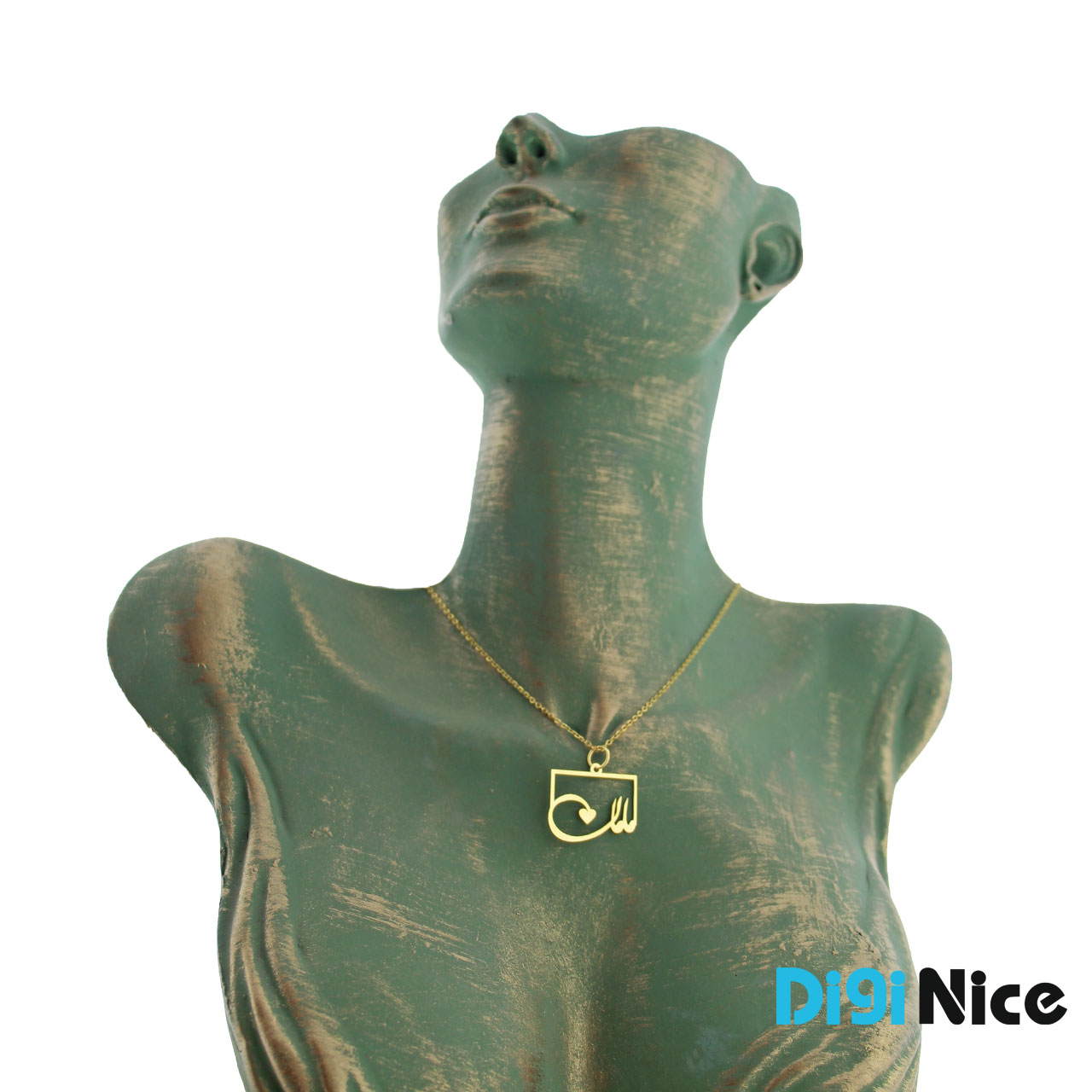 گردنبند طلا 18 عیار طرح مامان (کد DN-P0222)