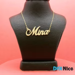 گردنبند-طلا-18عیار-طرح mina مینا