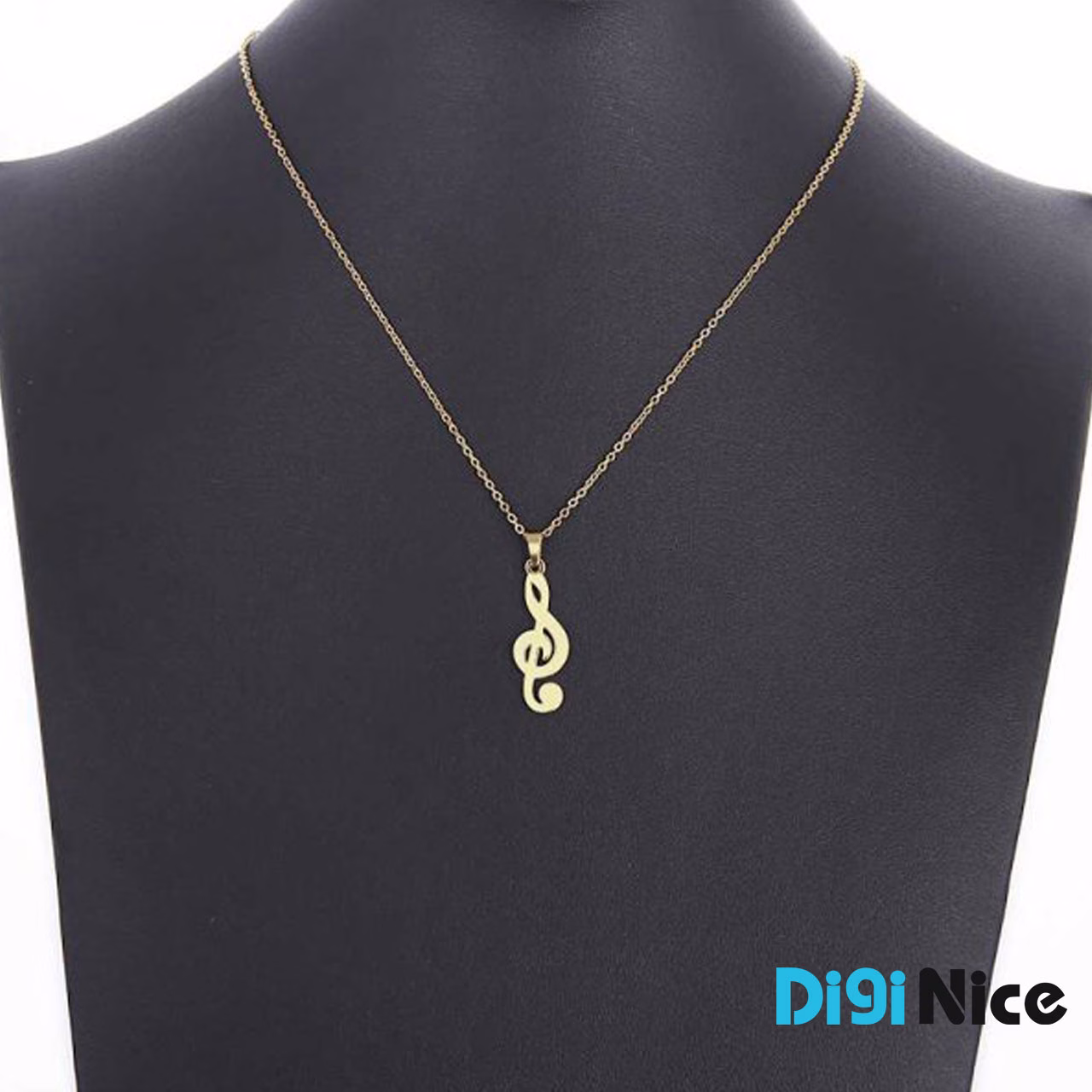 گردنبند-طلا-18عیار-طرح سول موسیقی