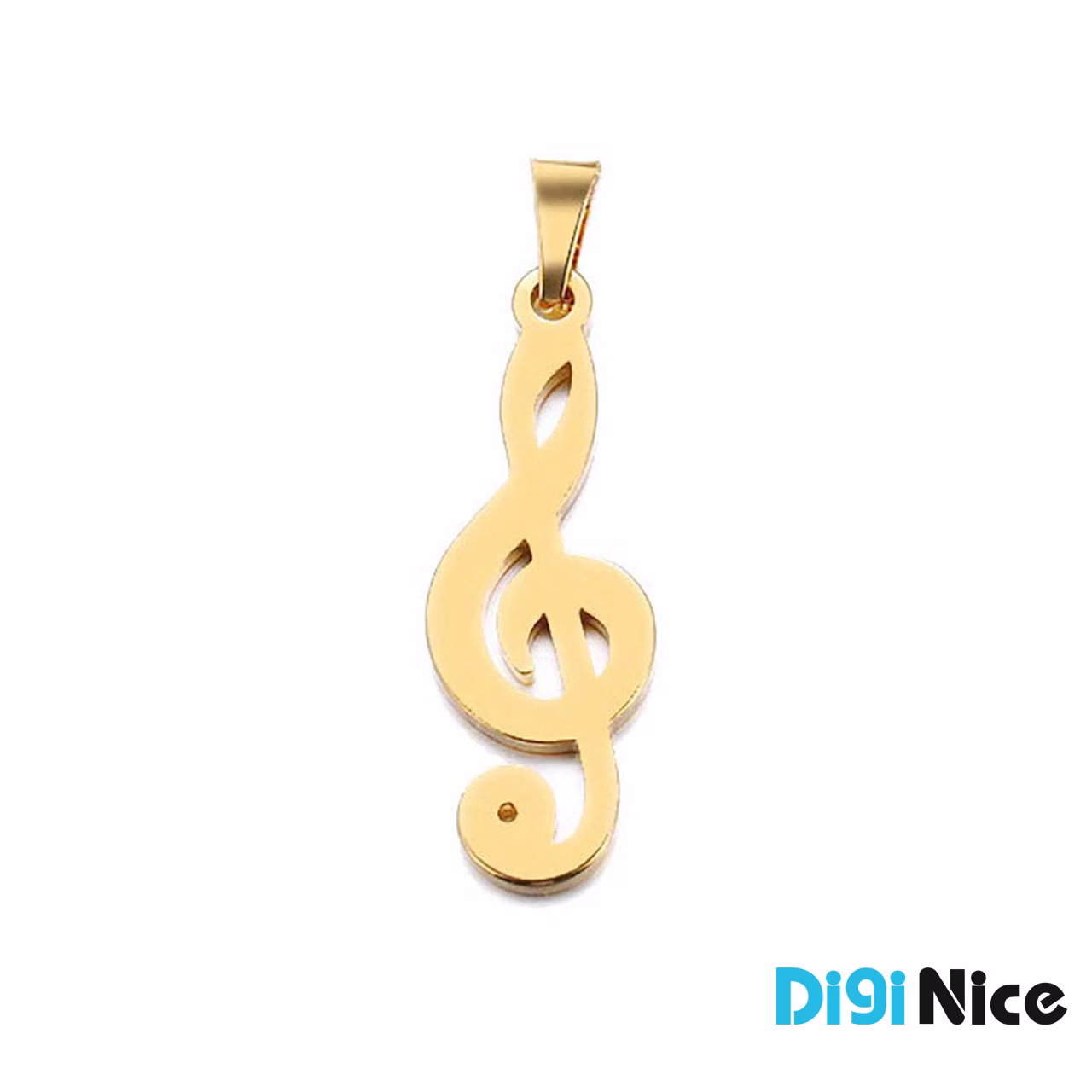 گردنبند-طلا-18عیار-طرح سول موسیقی