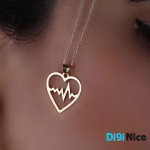 گردنبند-طلا-18عیار-طرح ضربان قلب