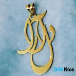 گردنبند طلا 18 عیار طرح دلارا Delara (کد DN-P0853) - نمای بالا