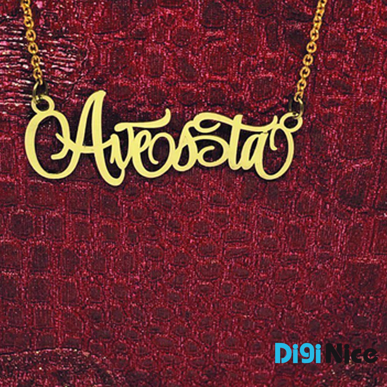آویز گردنبند طلا 18 عیار طرح Avesta اوستا
