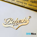 آویز گردنبند طلا 18 عیار طرح Behesht بهشت