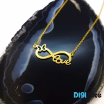 آویز گردنبند طلا 18 عیار طرح LOVE
