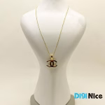 آویز گردنبند طلا 18 عیار طرح chanel