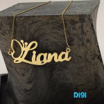 آویز گردنبند طلا 18 عیار طرح liana لیانا