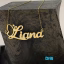 آویز گردنبند طلا 18 عیار طرح liana لیانا