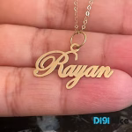 آویز گردنبند طلا 18 عیار طرح rayan رایان
