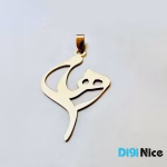گردنبند طلا 18 عیار طرح رهام Roham (کد DN-P0606)