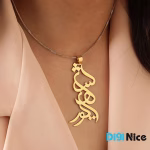 آویز گردنبند طلا 18 عیار طرح شهریور